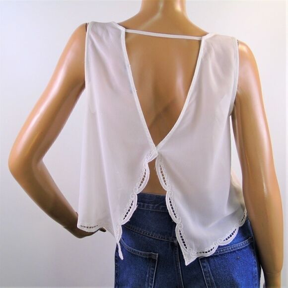 White Open Back Top You Are Not Alone - Picture 6 of 8